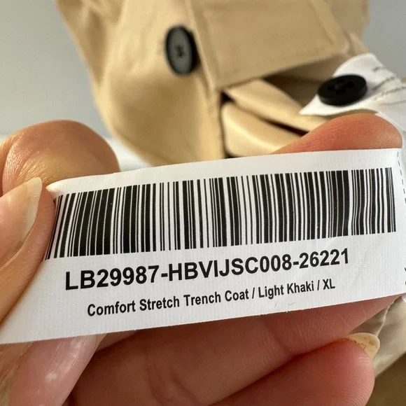 BRAND NEW Quince Beige Double-Breasted Trench Coat in XL - Picture 10 of 12